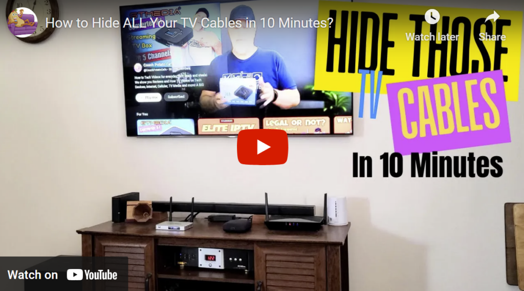 How to Hide ALL Your TV Cables in 10 Minutes?