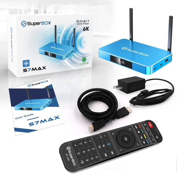 SuperBox S7 MAX Fully Loaded, 2025 Newest Pack, 4G+64G S7max Super Box ...