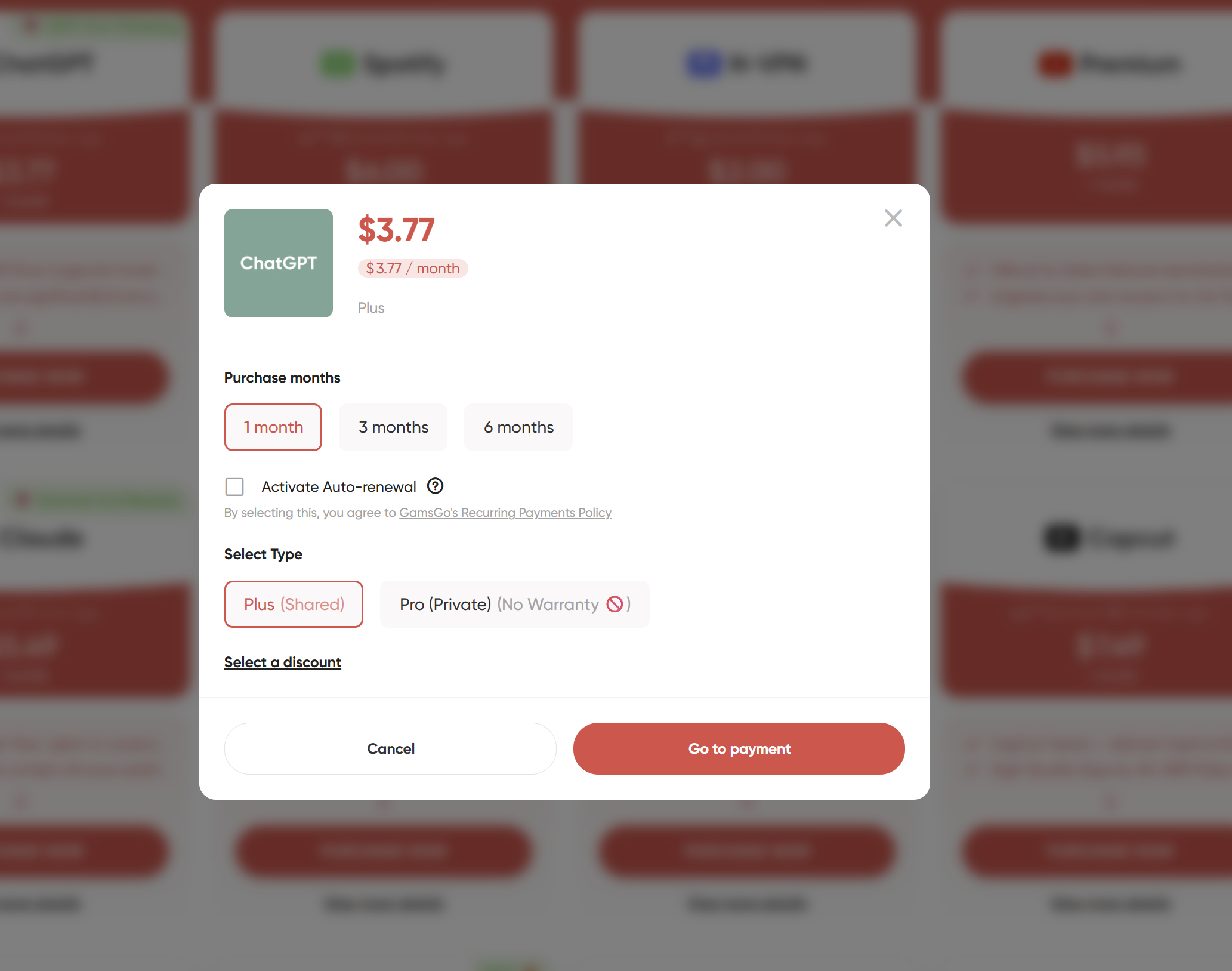 How GamsGo subscription sharing works